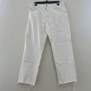 Pilcro Fray Hem Boyfriend Jeans